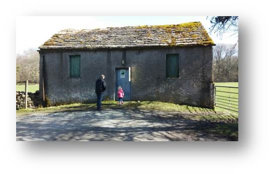 This is actually the wrong picture showing the for sale board still up, but you can see the mossy roof and it's a sunny day so I wanted to use it somewhere