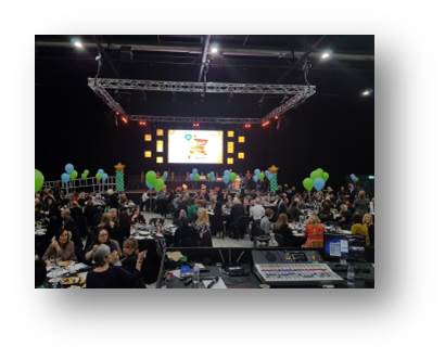 Rachel's time to shine with her name in lights at the BeWigan awards.