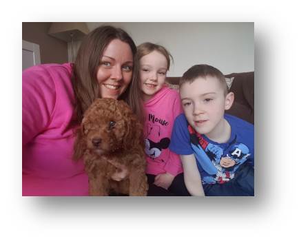 Welcoming Ember into the family home.