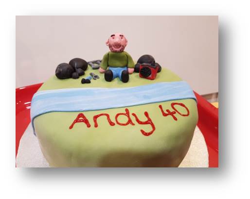 Personalised cake.
