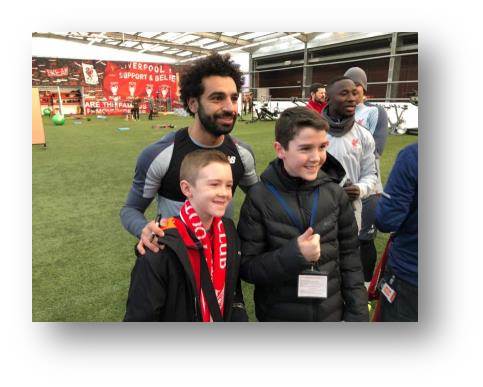 Mohamed Salah gets in there with a photoshoot for Adam and Oliver.