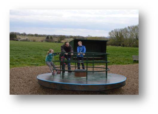 Heavy duty roundabout at Crocky Trail