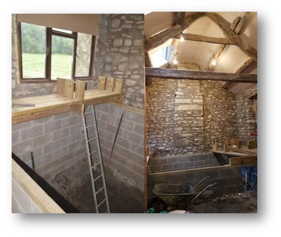 5x2 and 4x2 arrives, allowing us to get started on the lounge floor