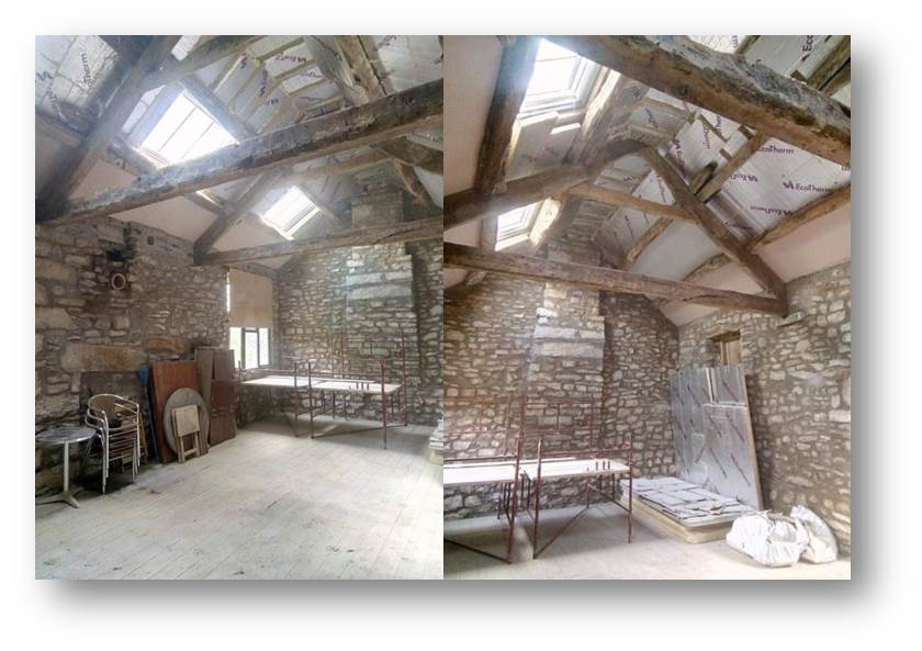 Internal wall pointing