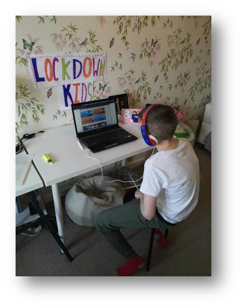 Adam checks out BBC Bitesize as part of his homeschooling