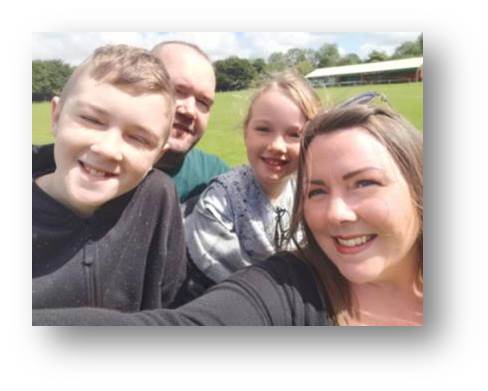 Family photo on our return trip to Maghull FC for on the anniversary of Garys passing